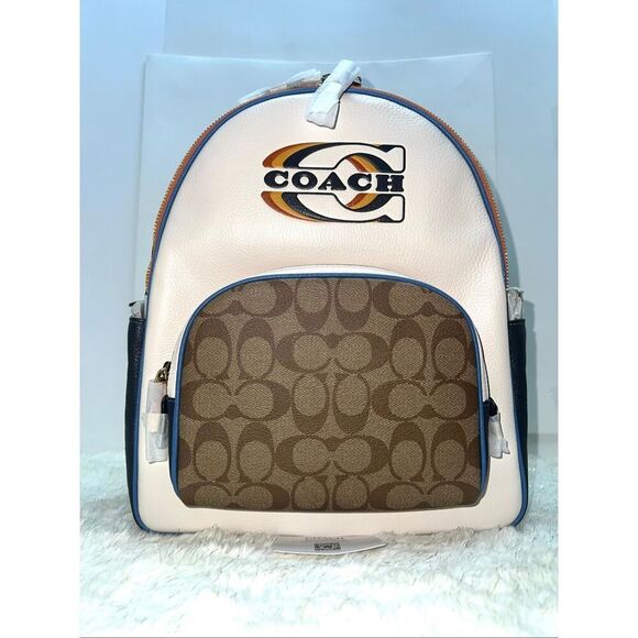 🔥🎁NWT! Coach Court Backpack In Sig Mix Msrp:$498.00